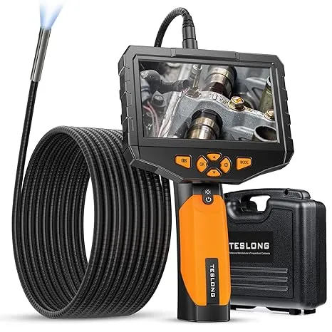 Teslong Inspection Camera with Monitor, Handheld Industrial Endoscope with...