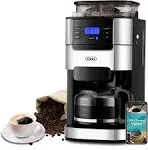 Gevi 10-Cup Programmable Grind & Brew Coffee Maker with Built-in Burr Grinder, Large 1.5L Water Tank, Keep Warm Plate