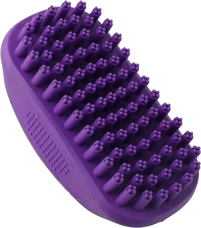 Hertzko Pet Bath & Massage Brush Great Grooming Tool for Shampooing and Massagin