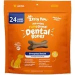 Zesty Paws Dental Bones for Large Dogs - Fights Tartar Plaque - Gum, Teeth Bone Health - Cinnamon for Dog Breath - Immune, Joint