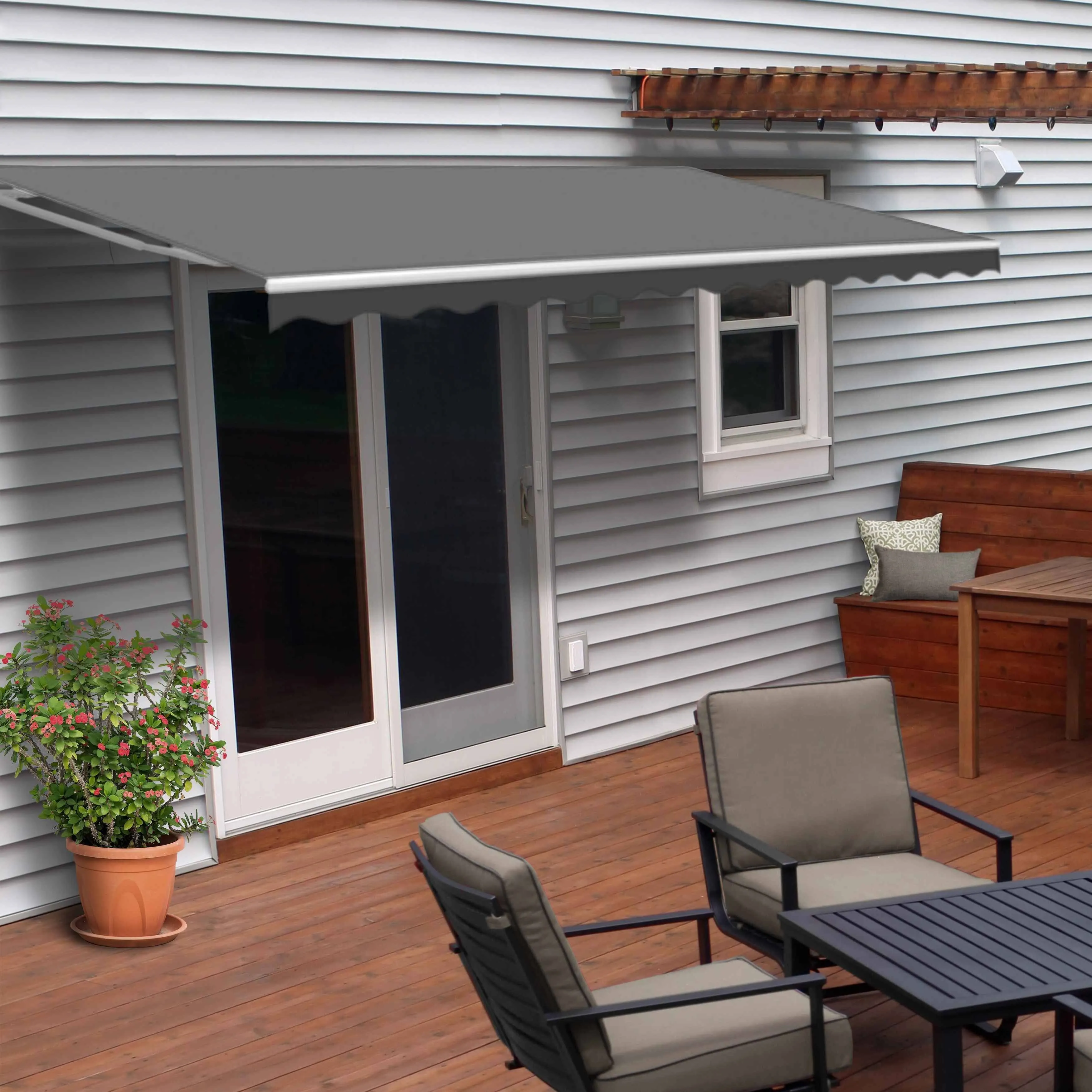 ALEKO 10' Motorized Retractable Patio Awning