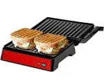 OVENTE Electric Indoor Panini Press Grill with Non-Stick Cooking Plates