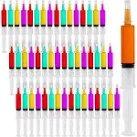 Juvale 30-Pack Plastic Shot Syringes - Drink Syringes for Parties, Nurse Graduations, New Years Celebrations (1 oz)