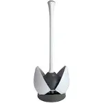 Clorox Hideaway Toilet Plunger with Caddy, White, 19.5in