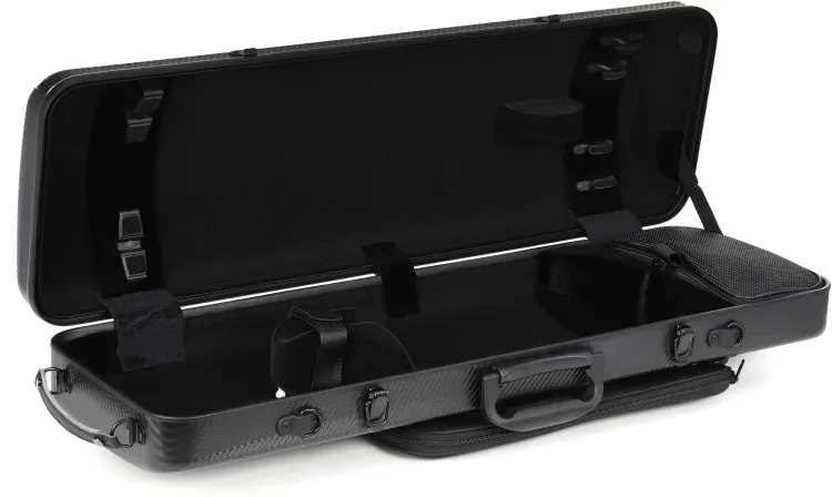 GEWA Pure Oblong Violin Case - Black, 4/4 Size