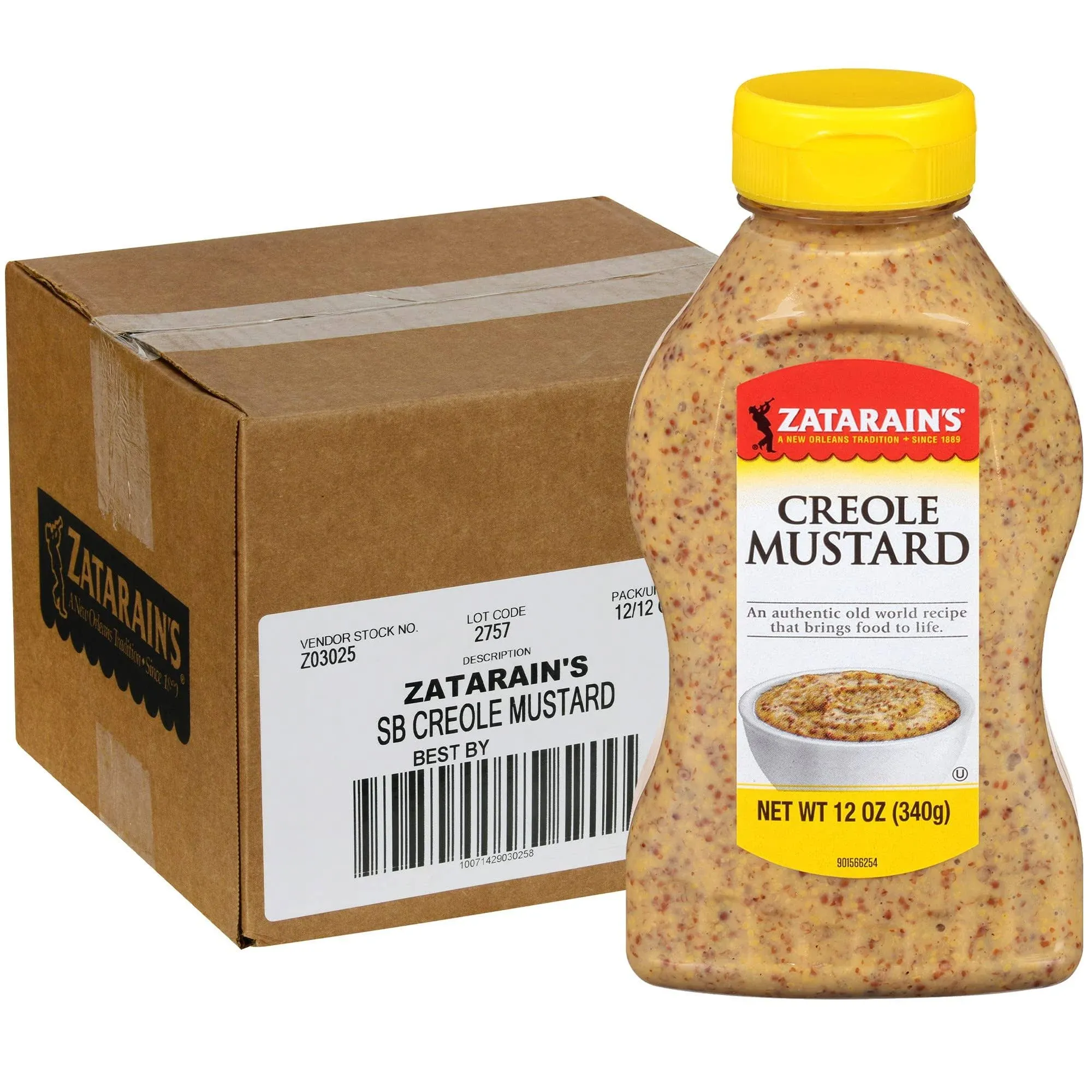 Zatarain's 12 oz. Creole Mustard - 12/Case