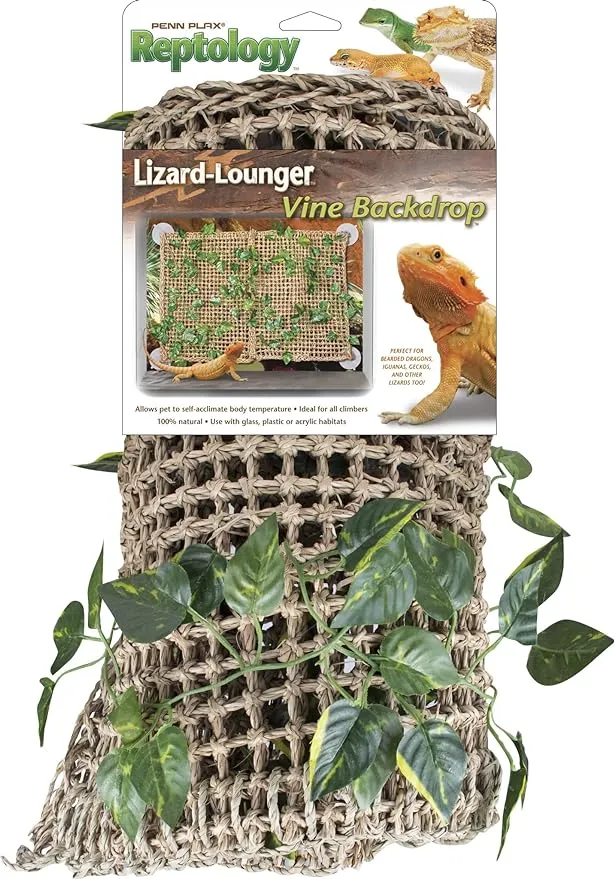 Reptology Lizard Lounger Vine Backdrop Penn Plax