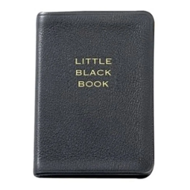 Little Black Book, Address Book, Genuine Leather, 2.75 x 3.75