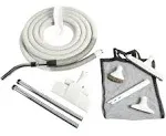 Cen-Tec Systems 93378 Premium Gray Central Vacuum Attachment Kit with 35 ft Hose