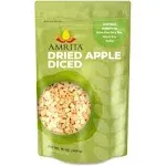 Amrita Dried Apples Diced 16 oz | No Sugar Added, Vegan, non-GMO, Gluten Free, Peanut Free, Soy Free, Dairy Free | Packed Fresh in Resealable Bags | Dehydrated Apples for Baking or Snacking