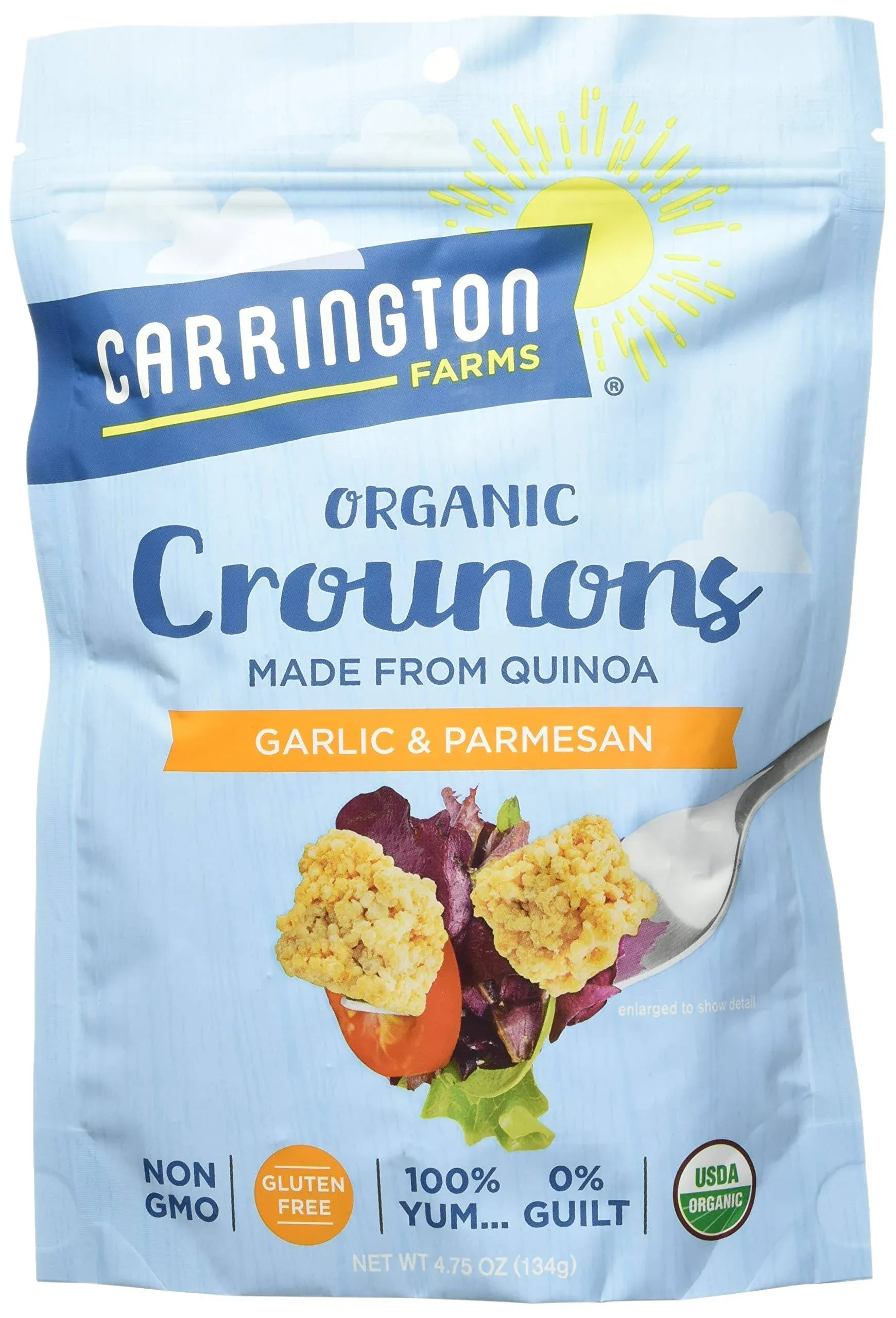 CARRINGTON FARMS: Organic Crounons Garlic and Parmesan, 4.75 oz