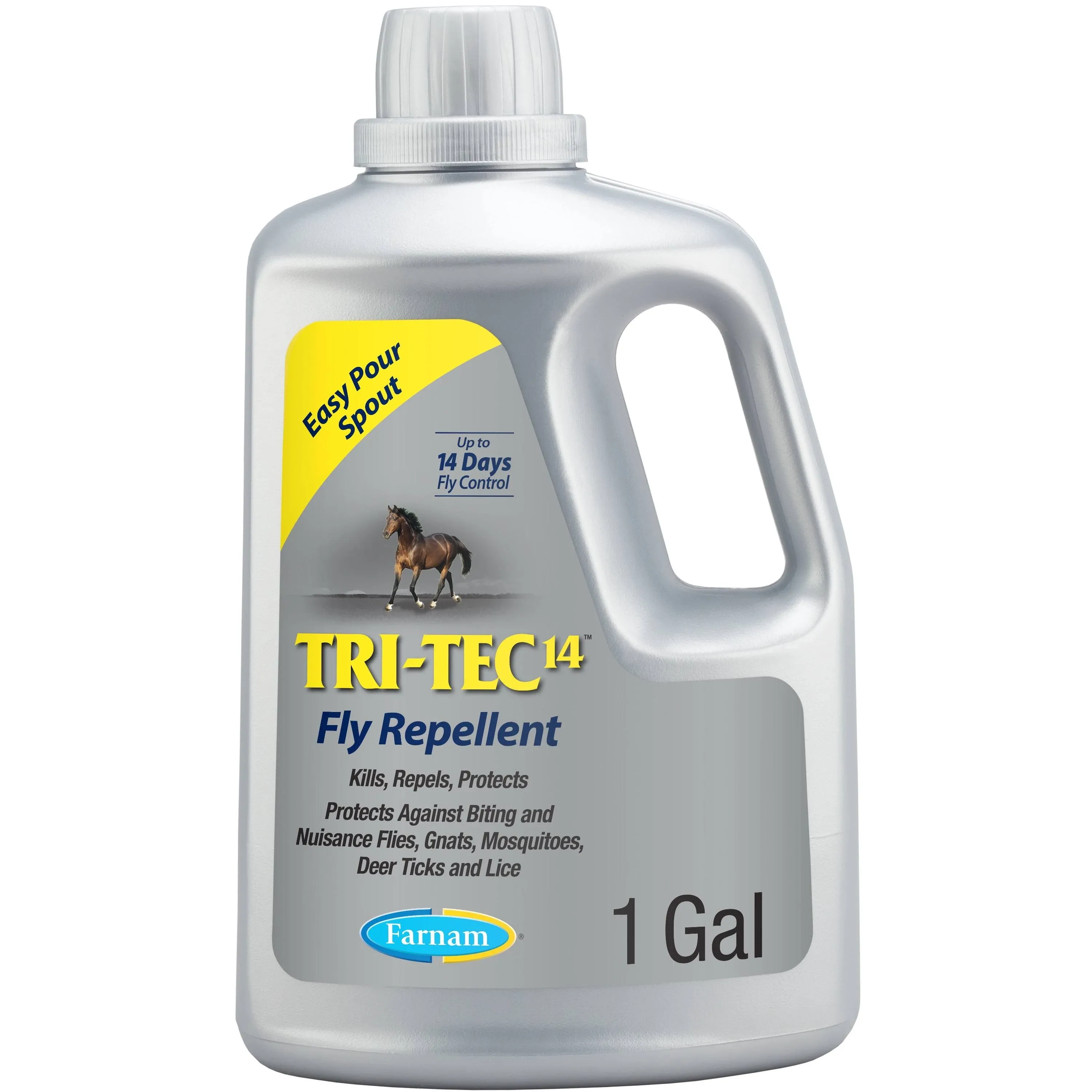 CENTRAL LIFE SCIENCE 100526255 Tri-Tec 14 Fly Repellent for Horses 1-Gallon