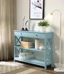 Convenience Concepts S20-281 Oxford Sea Foam 1-Drawer Console Table