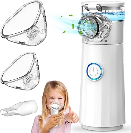 YORABI Nebulizer Machine for Adults and Kids,Portable Nebulizer for Travel and Home Use with A Full Set Accessories,Cool Steam Inhalers for Breathing