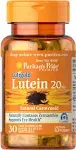 Puritan's Pride Lutein 20 mg with Zeaxanthin (30 Softgels)