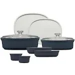 CorningWare® French Colors 10-piece Oval Bakeware Set, Navy