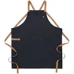 Hedley & Bennett Crossback Apron - Midnight Cider