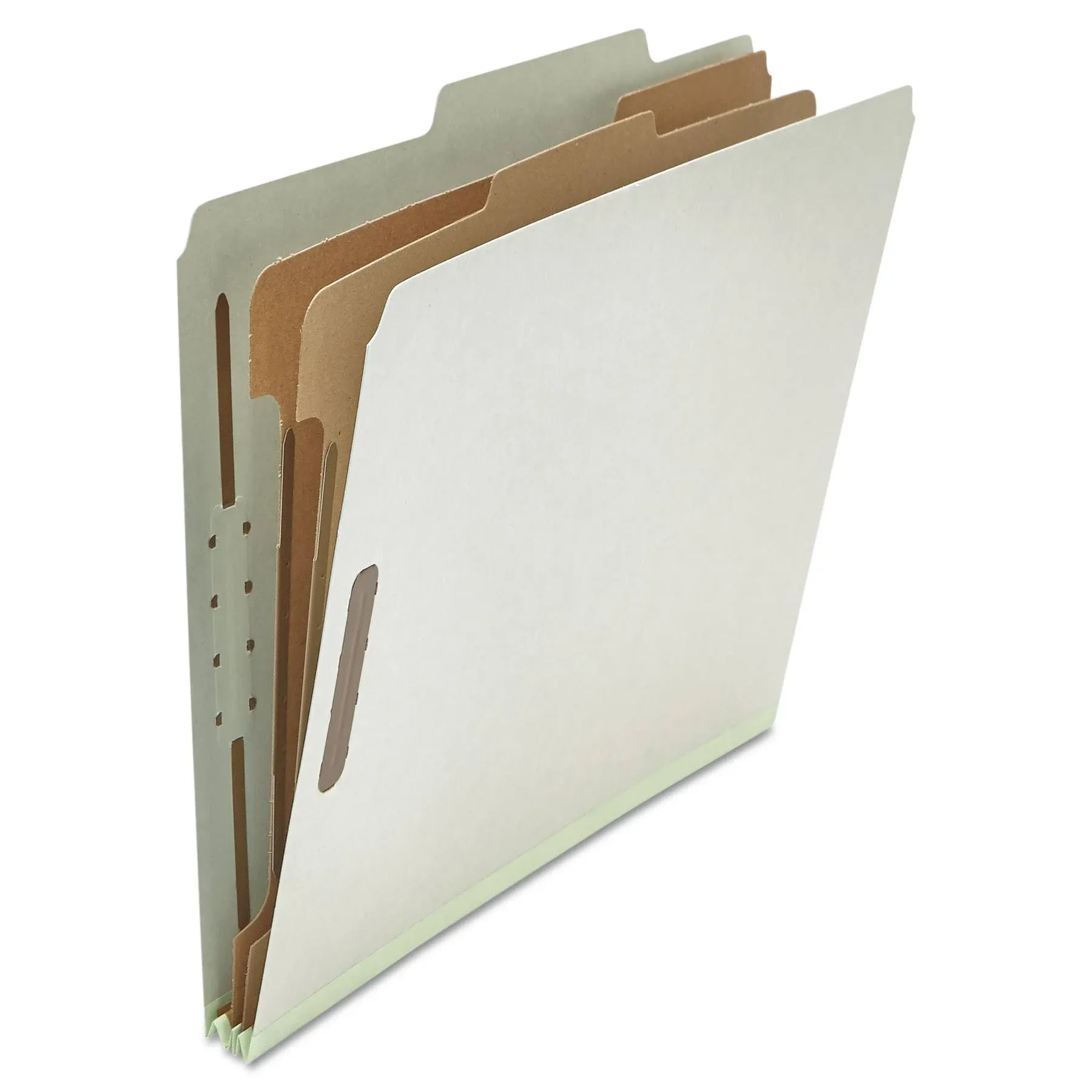 Universal 10272 6-Section 2-Divider Pressboard Folders - Letter, GY (10/BX) New