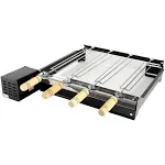 Brazilian Rotisserie BBQ Grill 4 Trident Skewers Left Side Motor