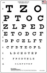 Snellen Vision Eye Test Chart 20 ft (6 meter) Distance