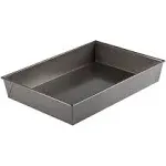 Winco HRCP-1812 Aluminized Steel 12" x 18" x 3" Rectangular Non-Stick Cake Pan