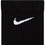 ?Nike Everyday Unisex Cushioned Crew Socks Dri-Fit Sz L (2) Black &amp; White NWT