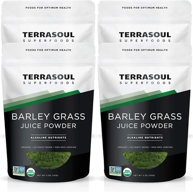 Terrasoul Superfoods Organic Barley Grass Juice Powder, 20 Ounces - USA Grown