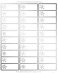 Great Papers! Silver Foil Snowflake Address Labels / Gift Tags - 120 Labels