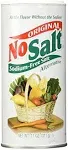 No Salt Original Sodium-Free Salt Alternative TWO NEW 11 oz containers sealed