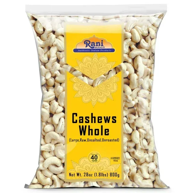 Rani Raw Cashews Halves and Pieces (uncooked, unsalted) 28oz (800g)