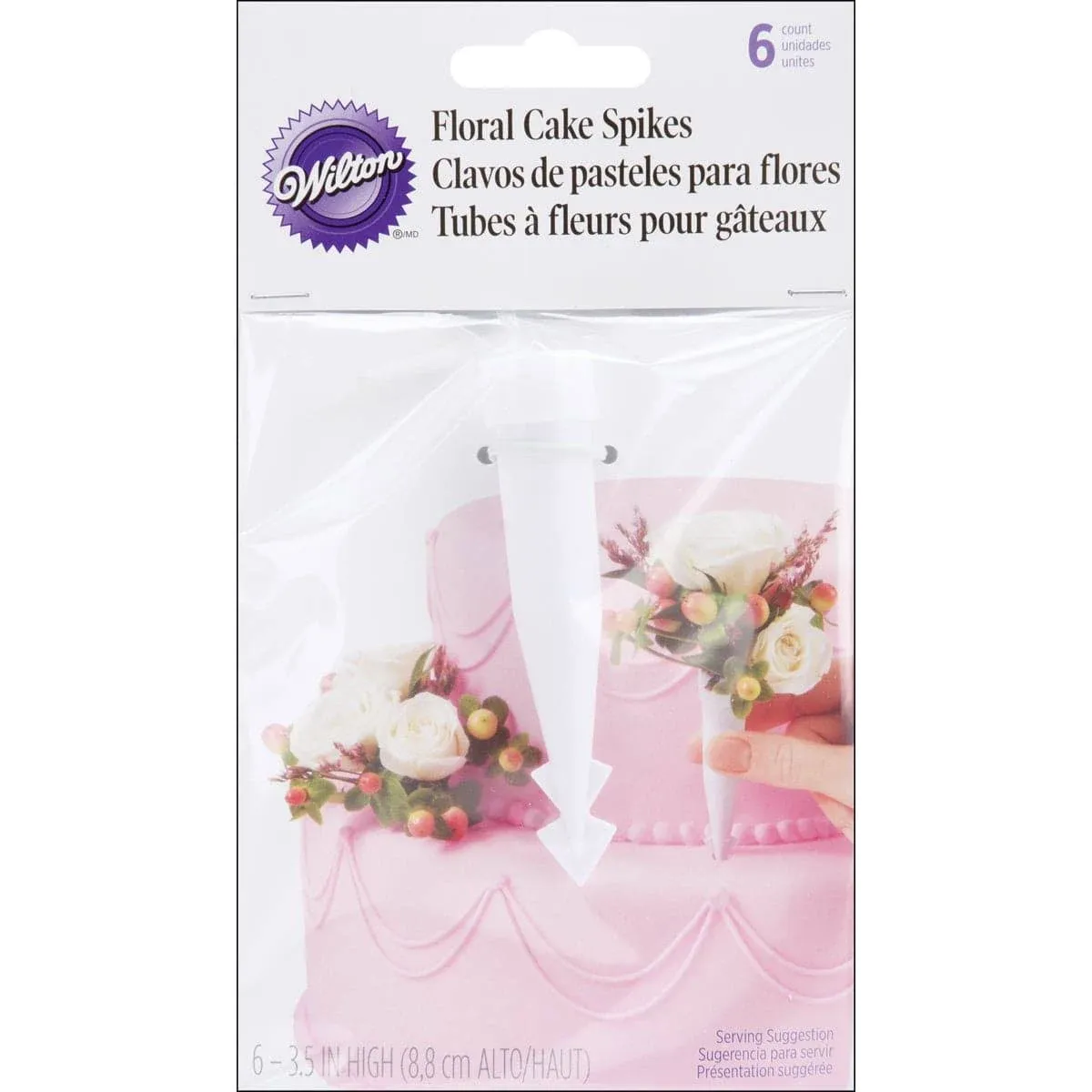 Floral Cake Spikes / Flower Spikes, 6 pack