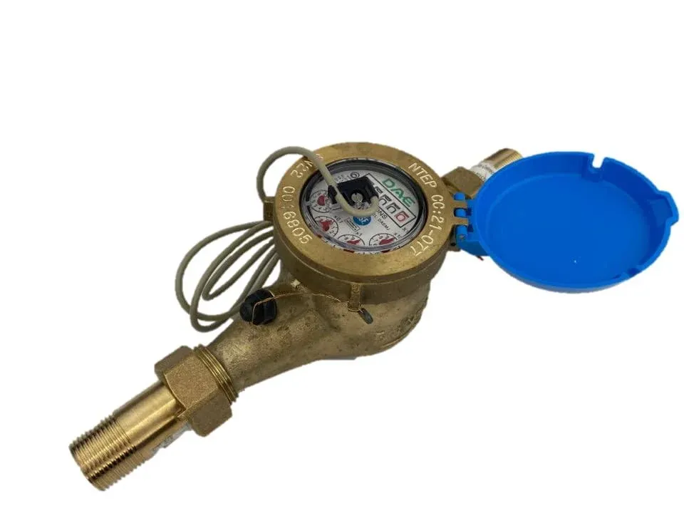 DAE MJ-75c NTEP, IP68, NSF61 Non Lead Potable Water Meter, 3/4" NPT Couplings, Pulse Output, Gallon