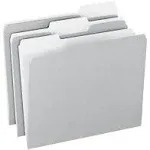 Office Depot Top Tab Color File Folders 1/3 Cut Letter Size Gray Box of 100