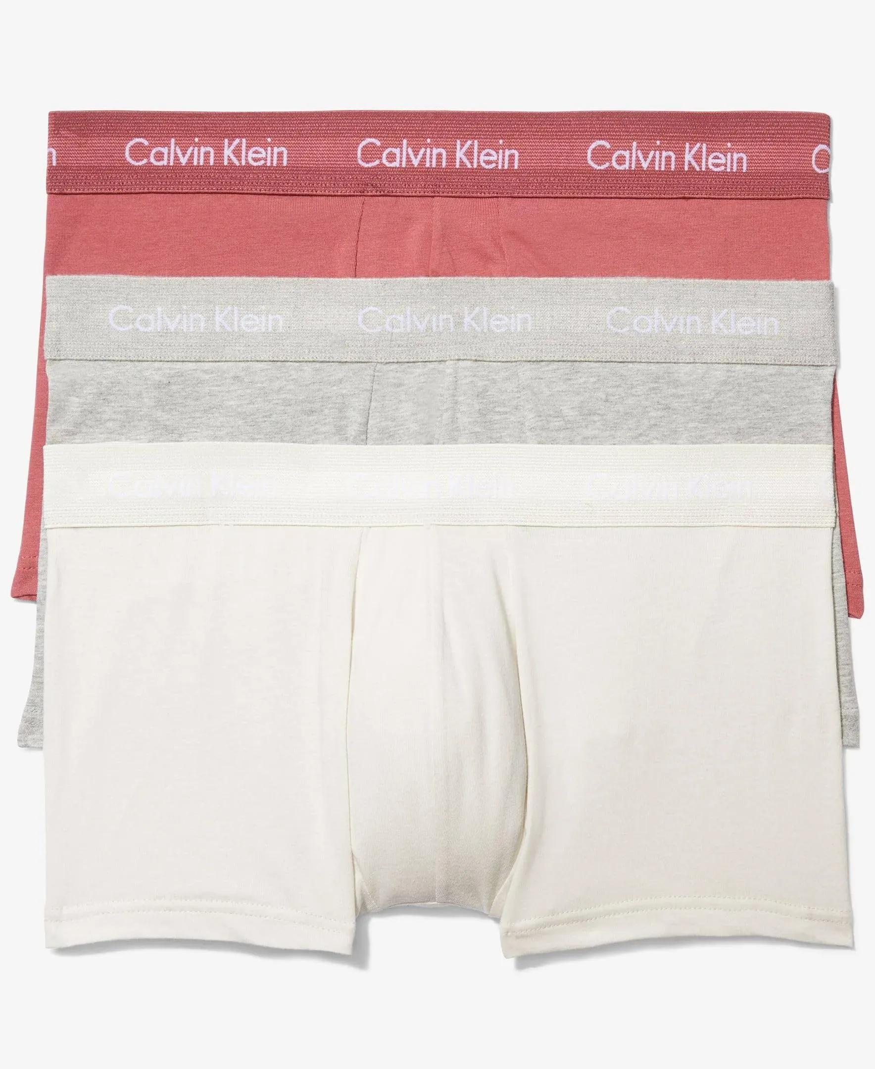 Calvin Klein Men's Cotton Stretch 3-Pack Low Rise Trunk