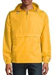 Champion CO200 - Adult Packable Anorak 1/4 Zip Jacket, Scarlet, M