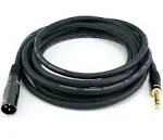 Monoprice 15ft Premier Series XLR male to 1/4Inch TRS male 16AWG Cable