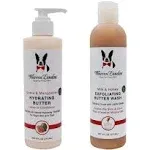 Warren London 8oz Butter Combo - Premium Dog Shampoo & Conditioner - Exfoliating Wash with Fragrant Leave in Conditioner - Detangler and Coat Moisturizer - Milk & Honey w/Guava & Mango