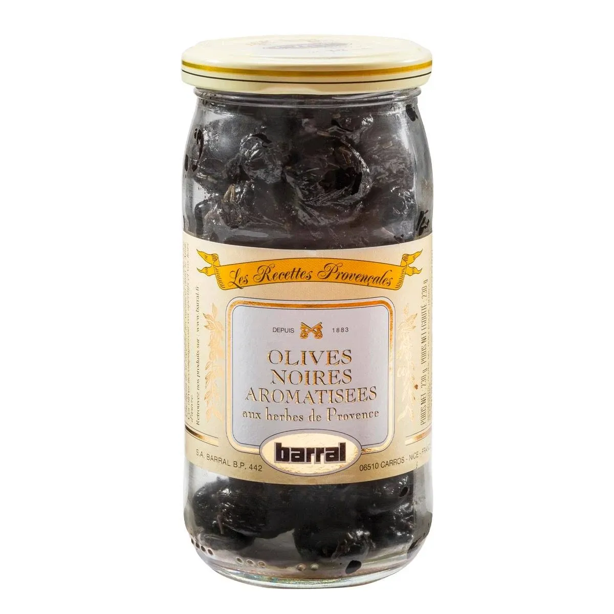 Black Olives with Provence Herbs Barral