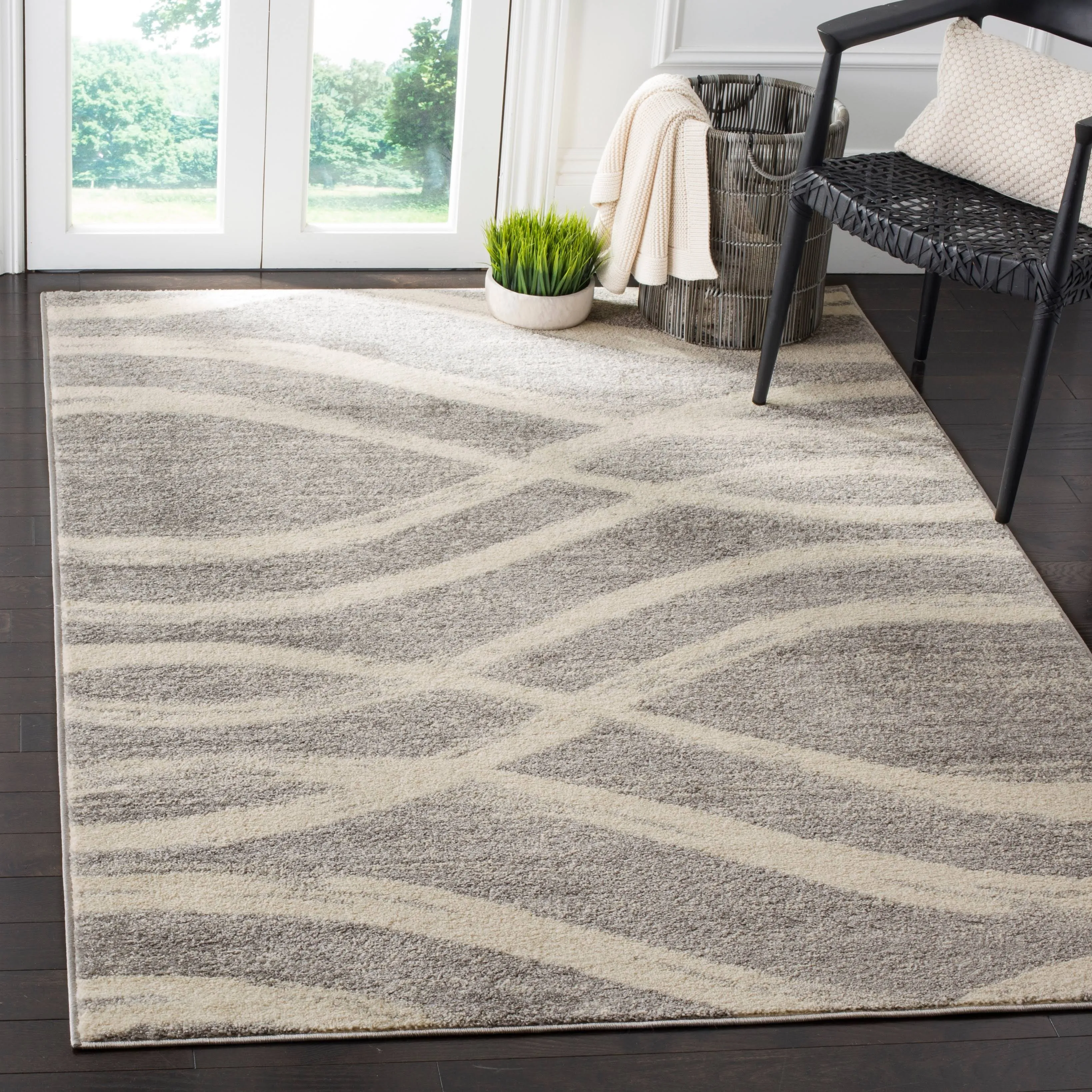 Safavieh Adirondack ADR125B Grey - Cream 6' x 9' Area Rug