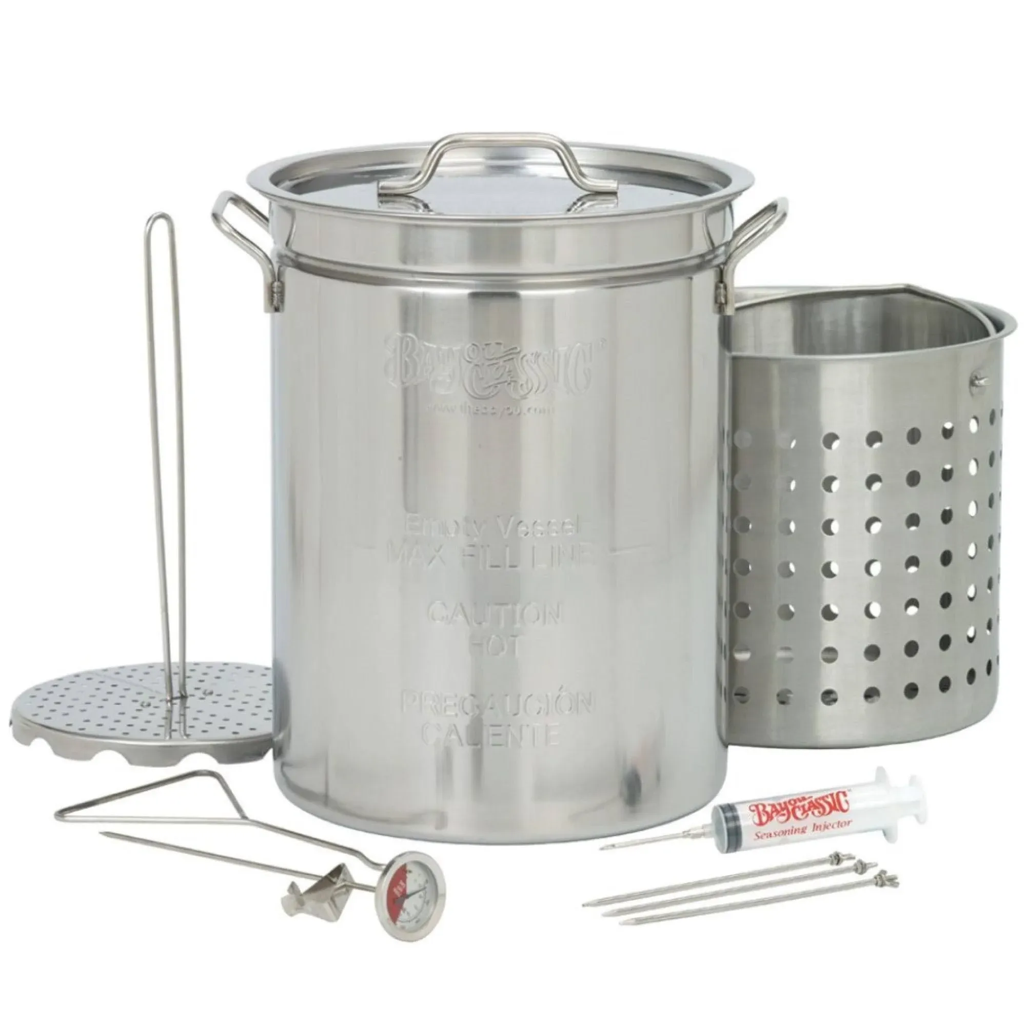 Bayou Classic 32 Quart Stainless Steel Turkey Fryer