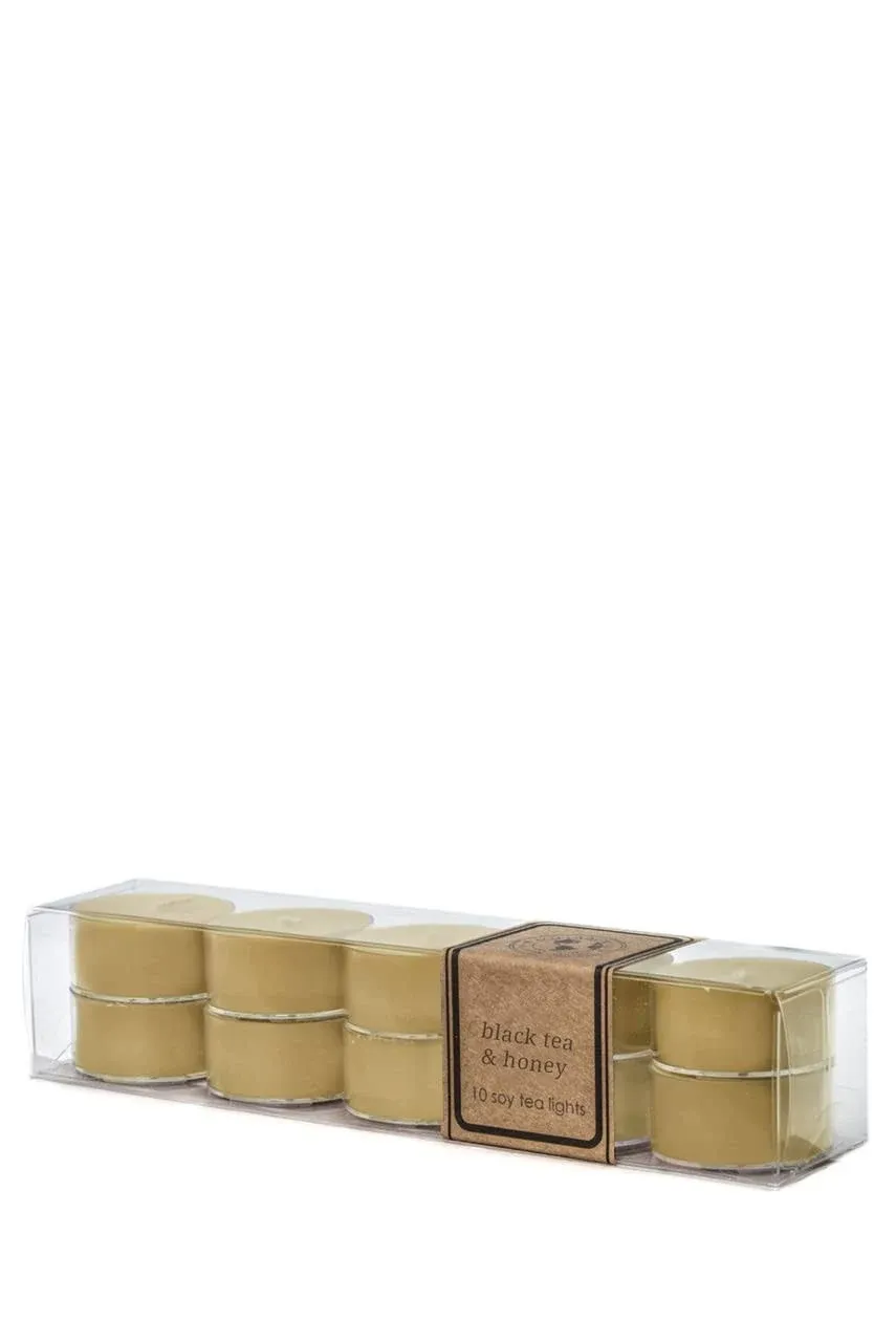 Eco Candle Co. Tea Light Candles, Black Tea & Honey, 10-Pack - Scents of Spicy ...