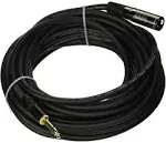 Monoprice 35ft Premier Series XLR male to 1/4in TRS male Cable, 16AWG (Gold Plated)