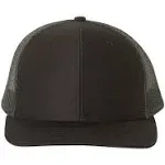 Richardson - Snapback Trucker Cap - 112 - Black - Adjustable