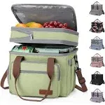 Lunch Bag Women,23L Insulated Lunch Box For Men Women,Expandab<wbr/>le Double Deck ...