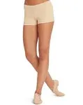 Capezio Boy Cut Low Rise Shorts - Large - Nude