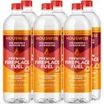 Houswise Bio Ethanol Fireplace Fuel - 6 x 1 Liter