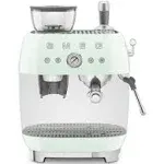 Smeg Retro-Style Pastel Green Espresso Manual Coffee Machine