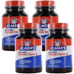 Elmer's No-Wrinkle Rubber Cement, Acid-Free, 4 Oz Bottle, Pack of 4