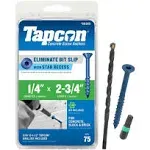 Tapcon 1/4 in. x 2-3/4 in. Star Flat-Head Concrete Anchors (75-Pack)