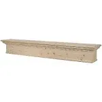 Mantels Direct 60-in W x 9-in H x 7-in D Unfinished Pine Hollow Traditional Fireplace Mantel Lowes.com